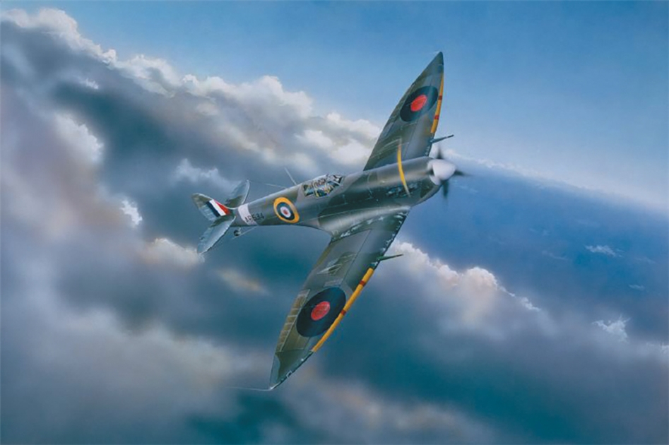 Trumpeter PKTM02413 British Royal Air Force Spitfire Mk VI Fighter Aircraft - 1:24 Scale
