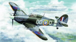 Trumpeter PKTM02415 British Royal Air Force Hurricane Mk Iic Fighter Aircraft - 1:24 Scale