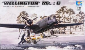 Trumpeter PKTM02808 British Royal Air Force Vickers Wellington Mk I Bomber Aircraft - 1:48 Scale