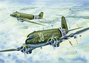 Trumpeter PKTM02828 USAAF C-47A Skytrain Military Transport Aircraft - 1:48 Scale