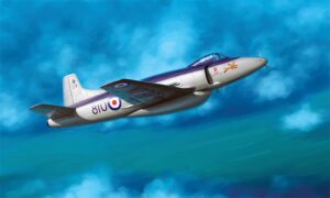 Trumpeter PKTM02867 British Royal Air Force Supermarine Attacker FB.2 Fighter Aircraft - 1:48 Scale