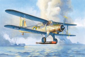 Trumpeter PKTM02880 British Royal Navy Fairey Albacore Torpedo Bomber Aircraft - 1:48 Scale