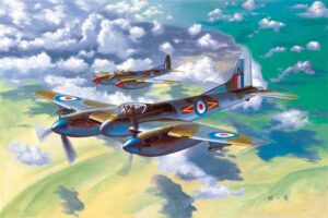 Trumpeter PKTM02894 British Royal Air Force De Havilland Hornet F.3 Fighter Aircraft - 1:48 Scale