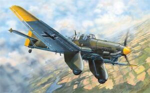 Trumpeter PKTM03213 German Air Force Junkers Ju 87A Stuka Dive Bomber Aircraft - 1:32 Scale