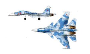 Trumpeter PKTM03410 Soviet Sukhoi Su-33 Flanker (Qty 12) Aircraft Accessory Pack - 1:700 Scale