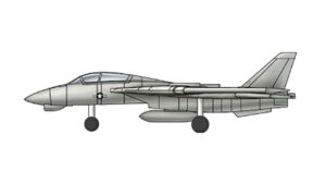 Trumpeter PKTM03425 US F-14B/D Tomcat (Qty 12) Aircraft Accessory Pack - 1:700 Scale