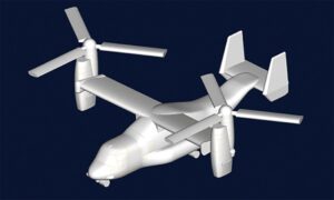 Trumpeter PKTM03457 US MV-22 Osprey (Qty 6) Aircraft Accessory Pack - 1:700 Scale