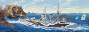 Trumpeter PKTM03709 British Royal Navy HMS Rodney 1942 Battleship - 1:200 Scale