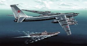 Trumpeter PKTM03905 Russian Navy Tupolev Tu-142MR 'Bear-J' Reconnaissance Aircraft - 1:144 Scale