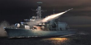 Trumpeter PKTM04547 British Royal Navy HMS Monmouth F235 Type 23 British Frigate (ship) - 1:350 Scale