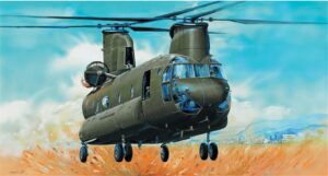 Trumpeter PKTM05105 US Army CH-47D Chinook Transport Helicopter - 1:35 Scale