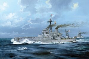 Trumpeter PKTM05330 British Royal Navy HMS Dreadnought 1918 Battleship - 1:350 Scale