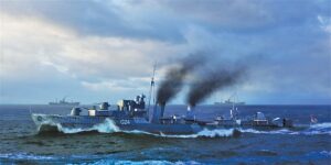 Trumpeter PKTM05333 Canadian Navy HMCS Huron (G24) 1944 Tribal Class Destroyer (ship) - 1:350 Scale