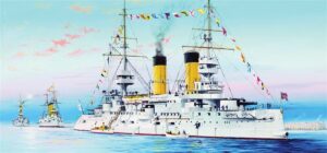Trumpeter PKTM05338 Russian Navy Tsesarevich 1904 Battleship - 1:350 Scale