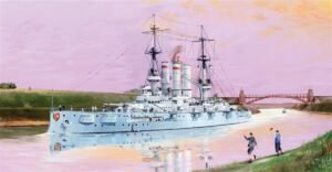 Trumpeter PKTM05355 German Navy Schleswig-Holstein 1908 Battleship - 1:350 Scale
