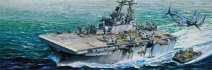 Trumpeter PKTM05611 US Navy USS Wasp LHD-1 Amphibious Assault (ship) - 1:350 Scale