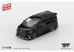 MiniGT MGT01179-R Toyota Alphard 40 Kuhl Black (RHD) - 1:64 Scale