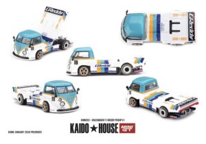 MiniGT MGTKHMG261 Volkswagen T1 GReddy Pickup V1 - 1:64 Scale
