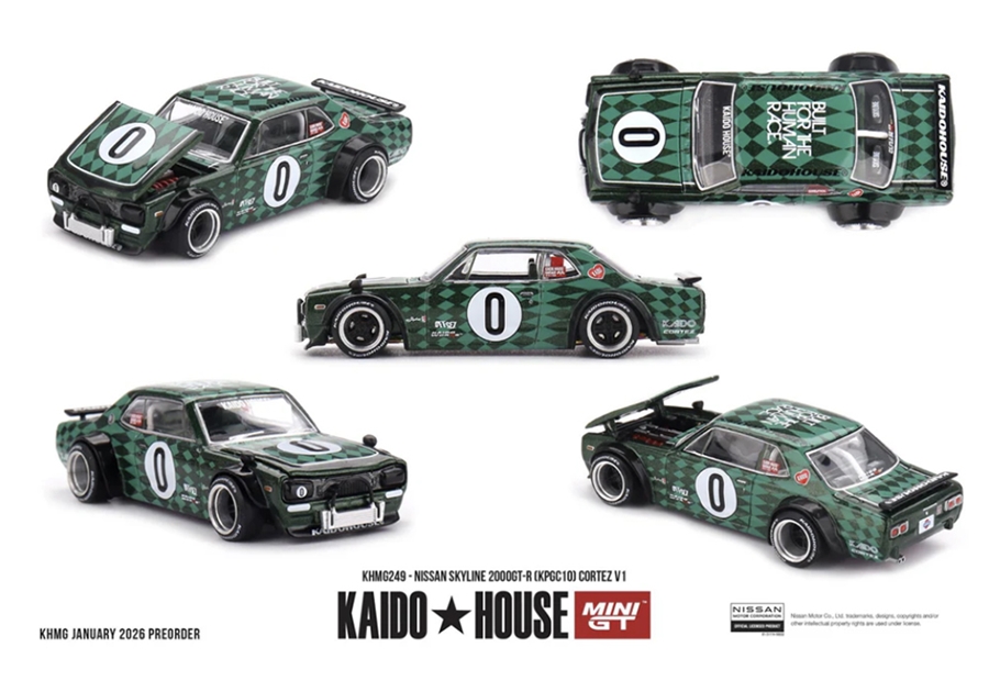 MiniGT MGTKHMG249 Nissan Skyline 2000GT-R (KPGC10) Cortez V1 - 1:64 Scale