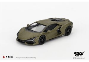 MiniGT MGT01136-R Lamborghini Revuelto Verde Gea Matte (RHD) - 1:64 Scale