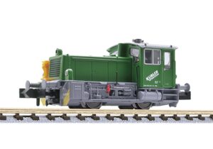 Liliput L162606 Diesel Shunter Class 333, 224, Kübler Spedition Green, Ep.V-VI - N Gauge