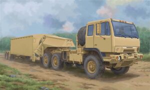 Trumpeter PKTM01098 US Army M1088 FMTV Tractor with AN/TPY-2 X Band Radar Trailer - 1:35 Scale