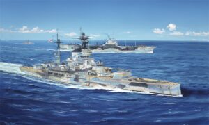 Trumpeter PKTM05379 British Royal Navy HMS Resolution Battleship - 1:350 Scale