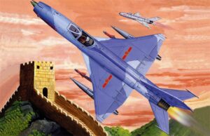 Trumpeter PKTM01327 Chinese Air Force F-7MG Modified Ground-Attack Aircraft (MiG-21) - 1:144 Scale