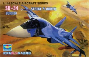Trumpeter PKTM01329 Russian Air Force Sukhoi Su-34 Strike Flanker - 1:144 Scale