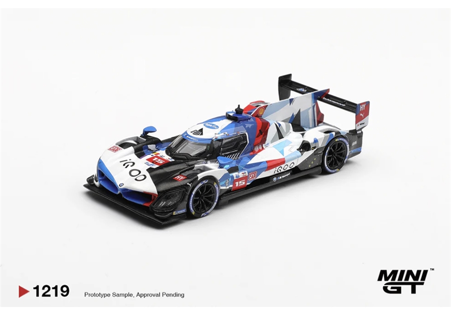 MiniGT MGT01219-L BMW M Hybrid V8 Hypercar No.15 BMW M Team WRT 2024 Le Mans 24 Hrs - 1:64 Scale