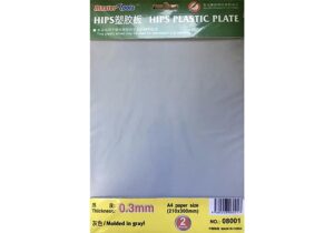 Trumpeter PKTM08001 0.3mm HIPS plastic sheet (210x300mm x 2 pcs) - Misc Gauge