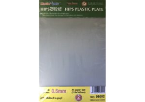 Trumpeter PKTM08002 0.5mm HIPS plastic sheet (210x300mm x 2 pcs) - Misc Gauge