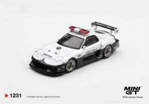 MiniGT MGT01231-R Mazda RX-7 LB-Super Silhouette Police (RHD) - 1:64 Scale
