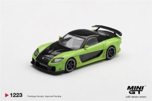 MiniGT MGT01223-R Mazda RX-7 Veilside Fortune 7 Green (RHD) - 1:64 Scale