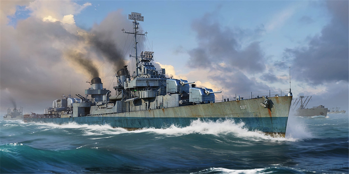 I Love Kit PKLK65310 US Navy USS The Sullivans DD-537 Fletcher-Class Destroyer - 1:350 Scale