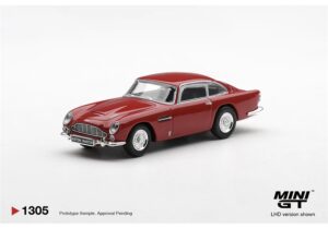 MiniGT MGT01305-R Aston Martin DB5 Fiesta Red (RHD) - 1:64 Scale