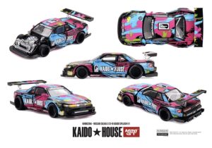 MiniGT MGTKHMG284 Nissan Silvia S13-R Kaido Splash V1 - 1:64 Scale