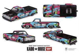 MiniGT MGTKHMG285 Chevrolet Silverado Dually Kaido Splash V1 - 1:64 Scale