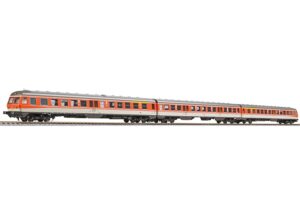 Liliput L133168 3-car Diesel Railcar Class 614/914, DB AG Orange & Grey, Ep.V - HO Gauge