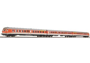 Liliput L133169 3-car Diesel Railcar Class 614/914, DB Orange & Grey, Ep.IV - HO Gauge