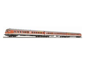 Liliput L133177 3-car Diesel Railcar Class 614/914, DB AG Orange & Grey, Ep.V [AC] - HO Gauge