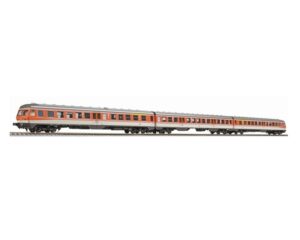 Liliput L133178 3-car Diesel Railcar Class 614/914, DB AG Orange & Grey, Ep.V [AC] - HO Gauge