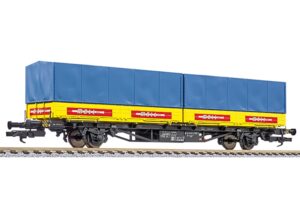 Liliput L235224 Container Wagon Type Lgjs 571, DB with 2 'MOLL' Swap Bodies, Ep.IV - HO Gauge
