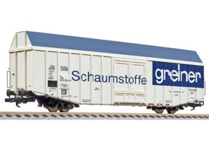 Liliput L235808 High Capacity Wagon Type Hbks (Short), DB/'Schaumstoffe Greiner' Ep.IV - HO Gauge