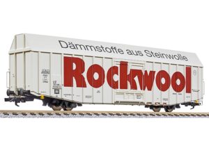 Liliput L235814 High Capacity Wagon Type Hbbks (Medium), DB/'Rockwool', Ep.V - HO Gauge