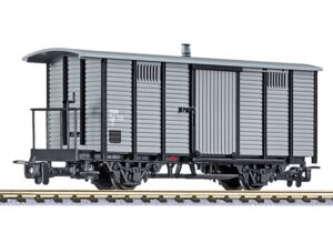Liliput L245013 Goods Wagon, Gw/s 200, Bregenzerwaldbahn Grey, Ep.VI - HOe Gauge