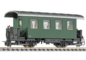 Liliput L344382 Passenger Coach, 2nd Class, 913, Waldviertelbahn Green, Ep.VI - HOe Gauge