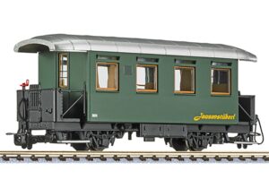 Liliput L344383 Passenger Coach, 2nd Class, 901, Waldviertelbahn Green, Ep.VI - HOe Gauge