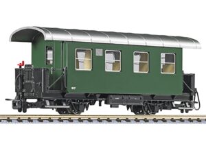 Liliput L344387 Passenger Coach, 2nd Class, 917, Waldviertelbahn Green, Ep.VI - HOe Gauge