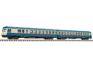 Liliput L163215 2-car Diesel Railcar Class 628, 001-0/011-9, DB Blue & Beige, Ep.IV - N Gauge
